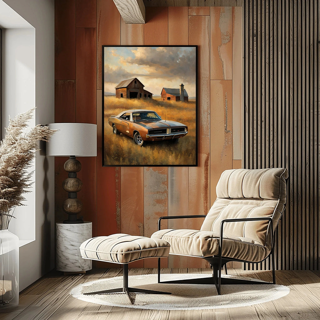 1969 RT Charger Power - Barn Edition | Poster Canvas
