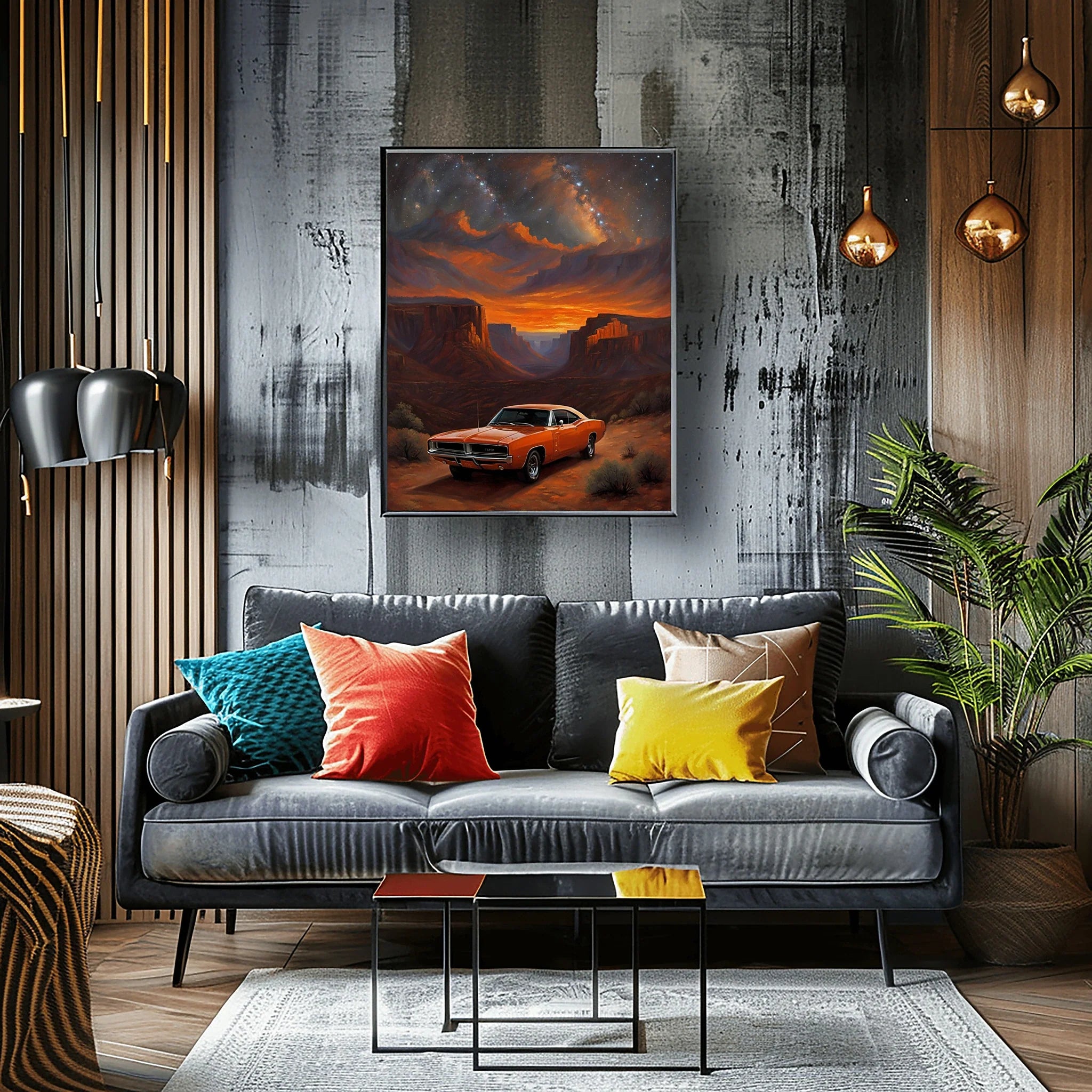 1969 RT Charger Power - Canyon Edition | Poster Canvas
