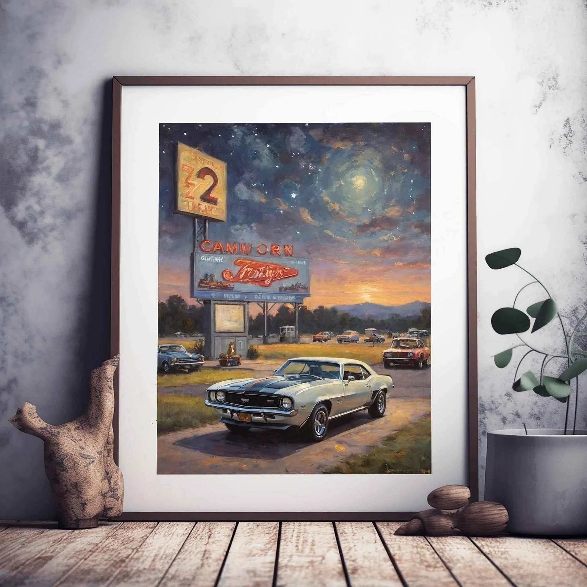 1969 Z28 Power Edition - Night Edition | Poster Canvas