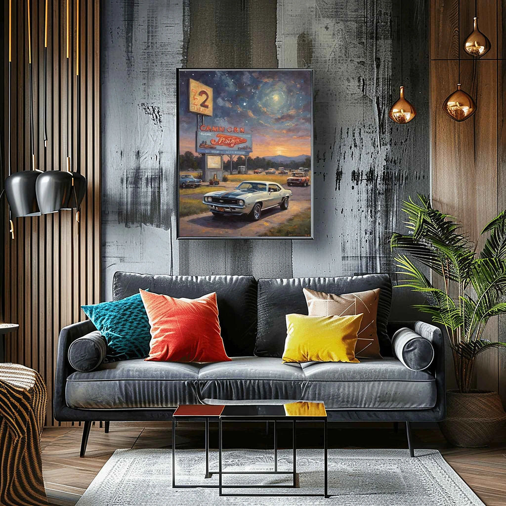 1969 Z28 Power Edition - Night Edition | Poster Canvas