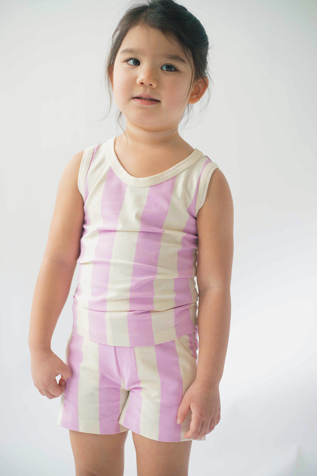 Tank Set in Pink Stripes