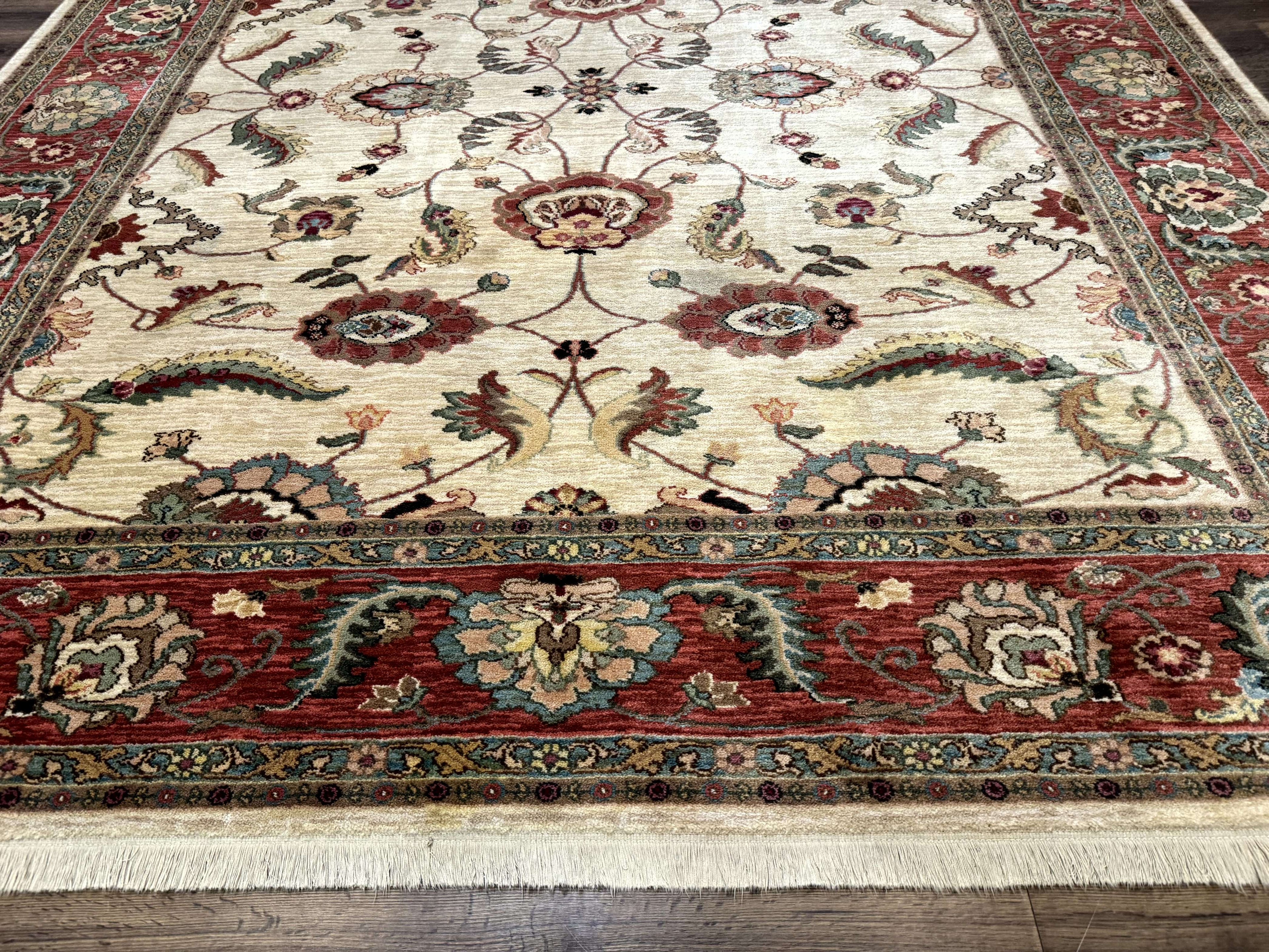 Karastan Rug 8.8 x 10, Ashara Agra Ivory #549, Wool, Vintage