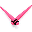 Pink Matte Acrylic Straight Taper Set 2G to 00G