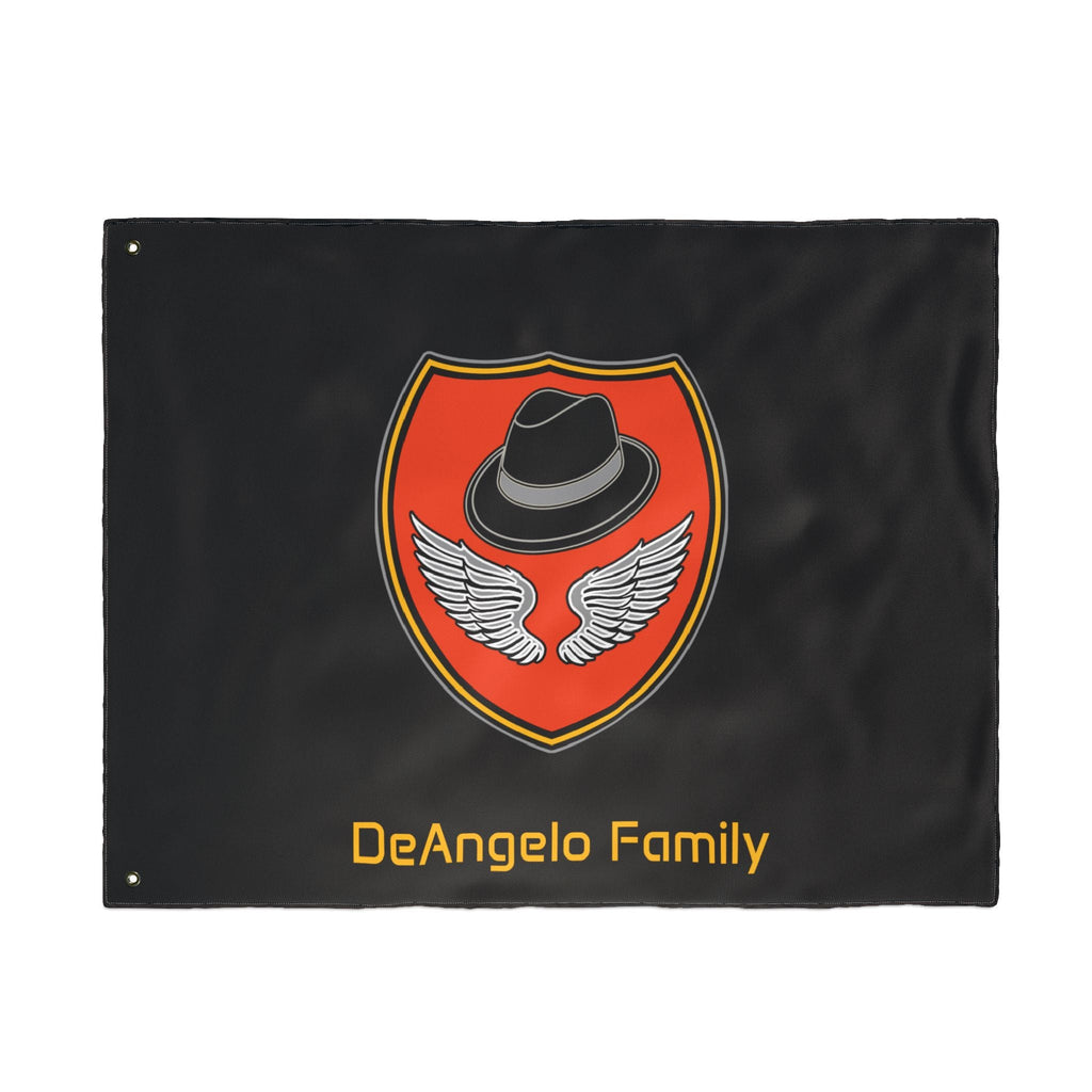 Family Flag — DeAngelo Family Crest Double-Sided Outdoor Banner