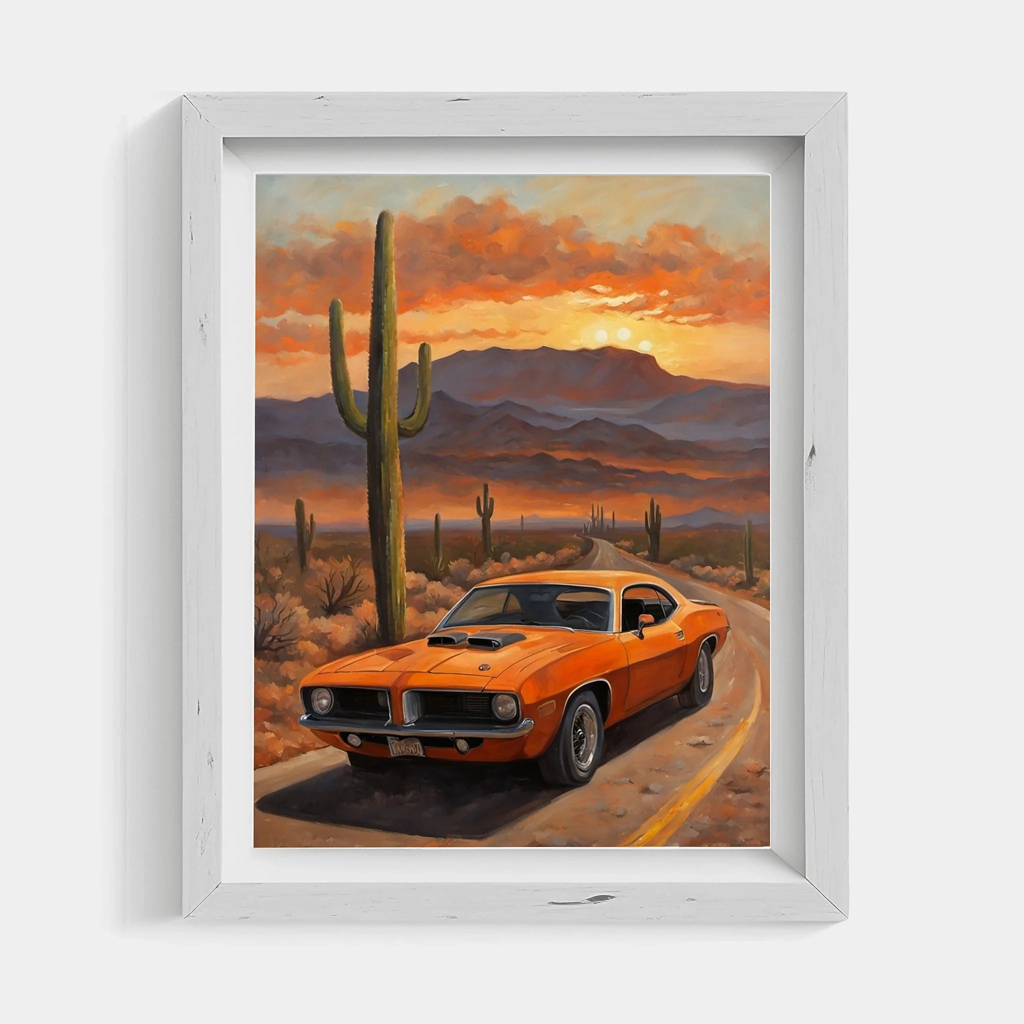 1970 Cuda High-Impact Era - Desert Edition | Poster Canvas