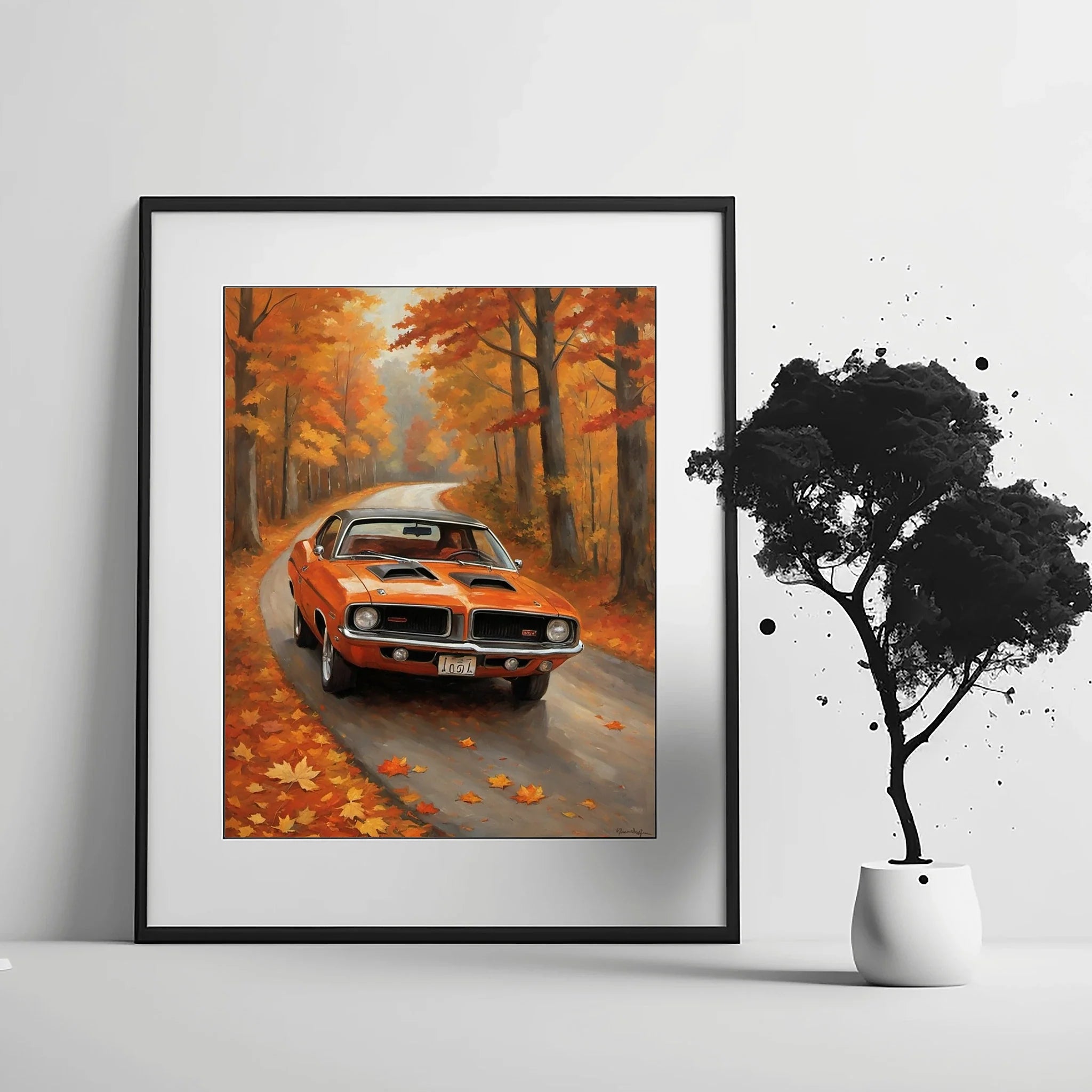 1970 Cuda High-Impact Era - Forest Edition | Poster Canvas