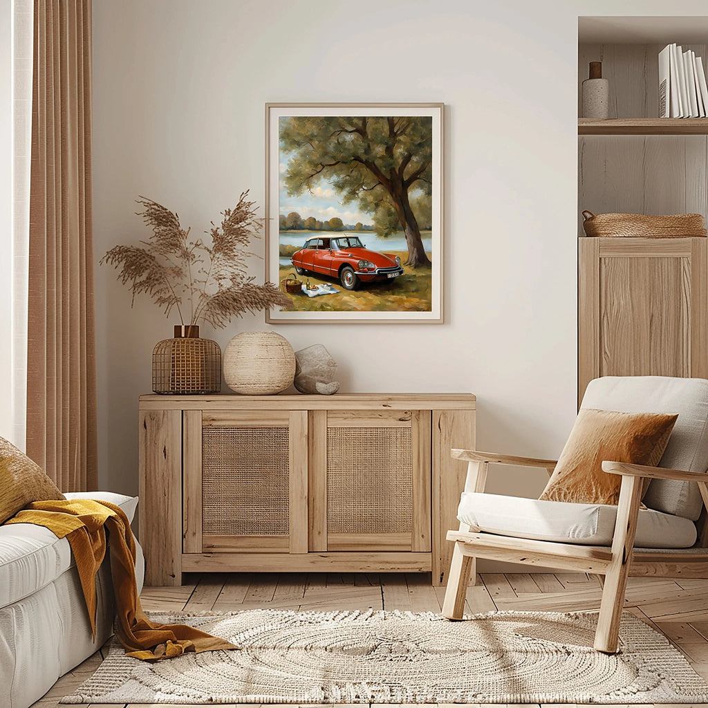 1970 French Hydropneumatic Art - Lakeside Edition | Poster & Canvas