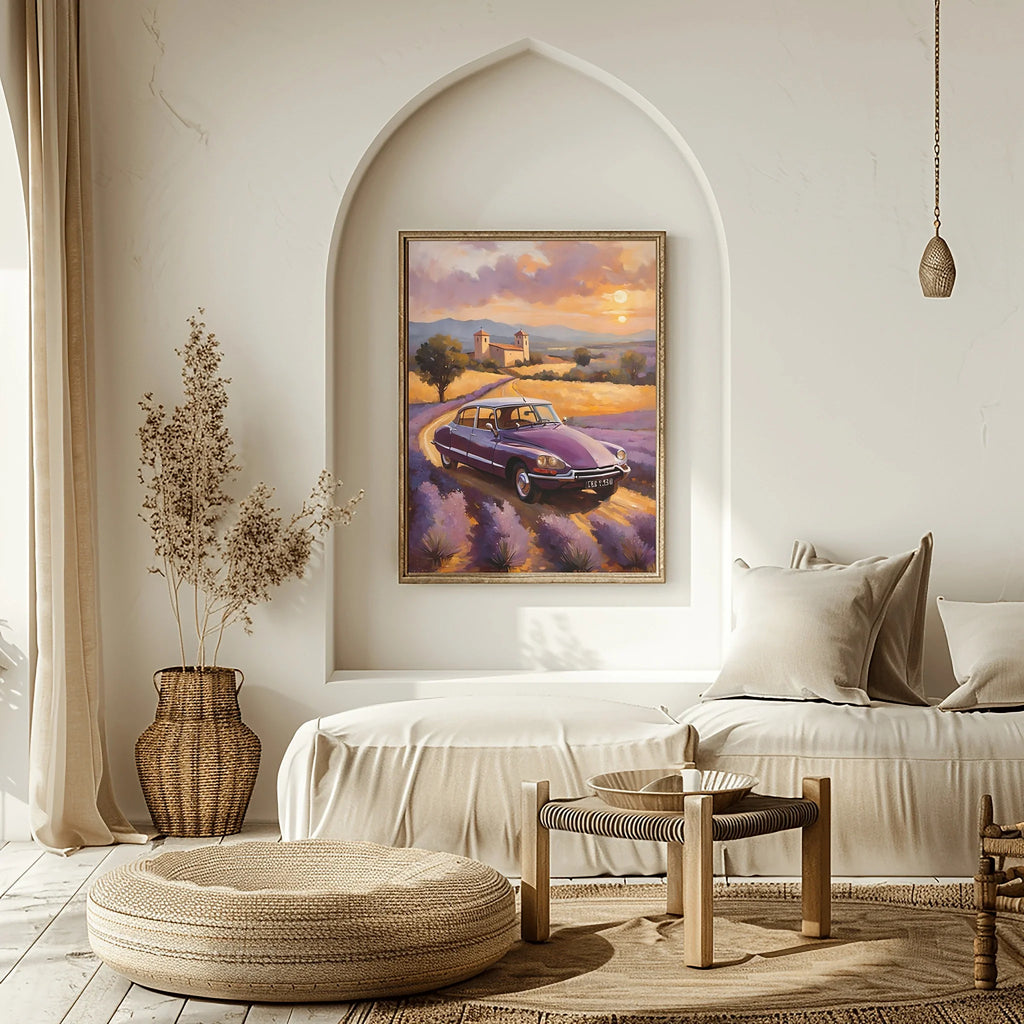 1970 French Hydropneumatic Art - Lavender Edition | Poster & Canvas