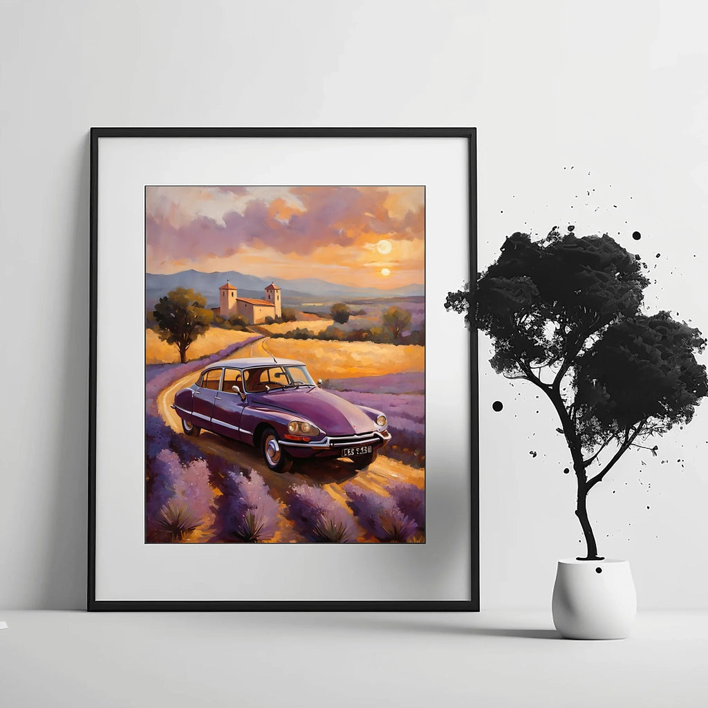 1970 French Hydropneumatic Art - Lavender Edition | Poster & Canvas