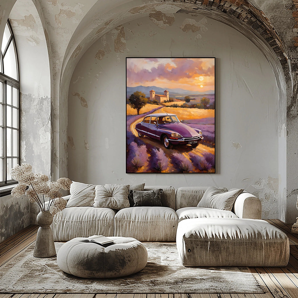 1970 French Hydropneumatic Art - Lavender Edition | Poster & Canvas