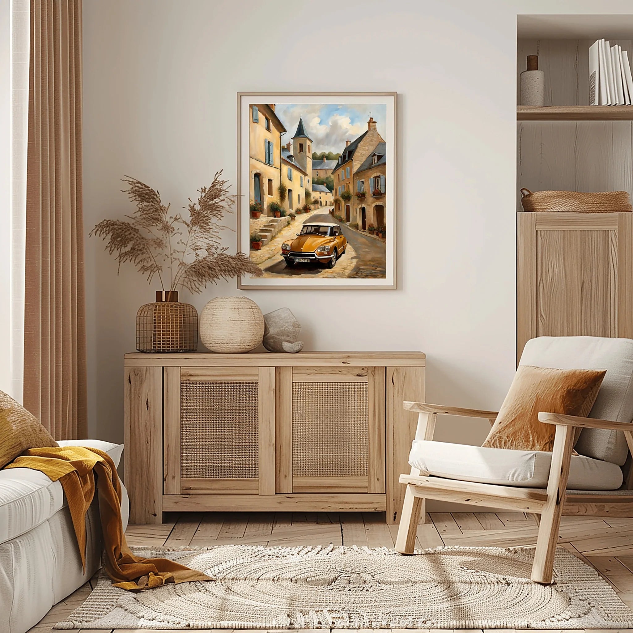 1970 French Hydropneumatic Art - Village Edition | Poster & Canvas