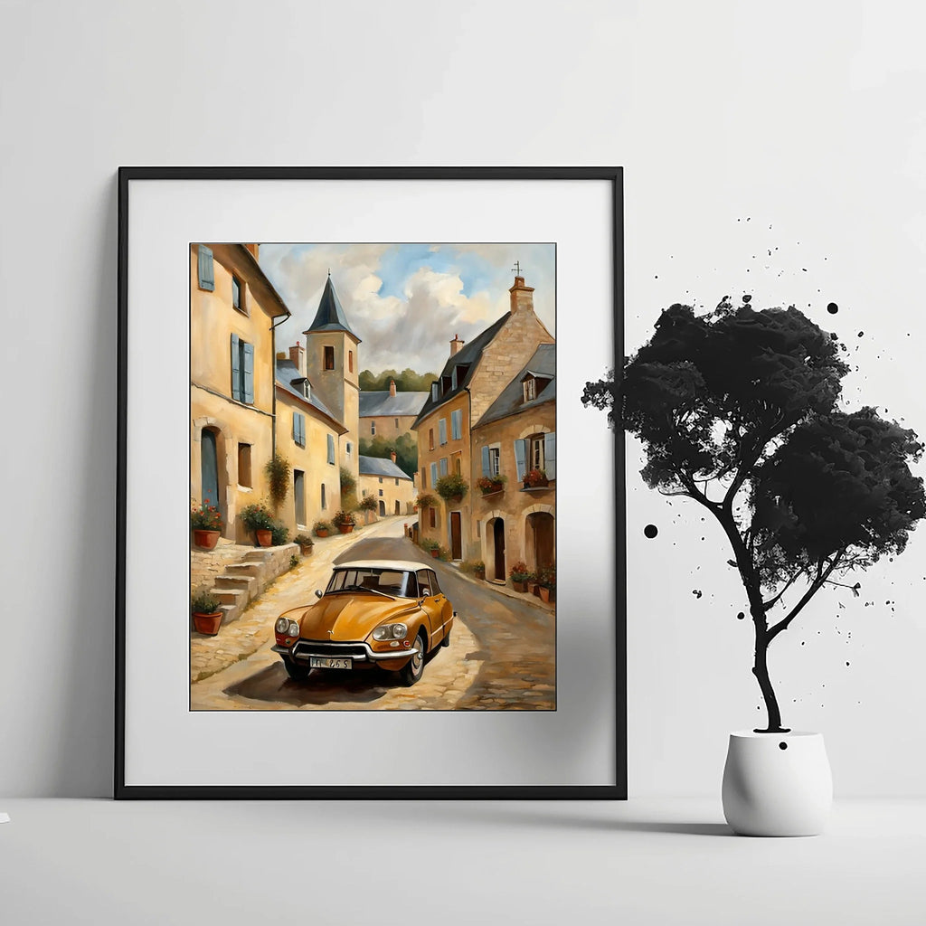 1970 French Hydropneumatic Art - Village Edition | Poster & Canvas
