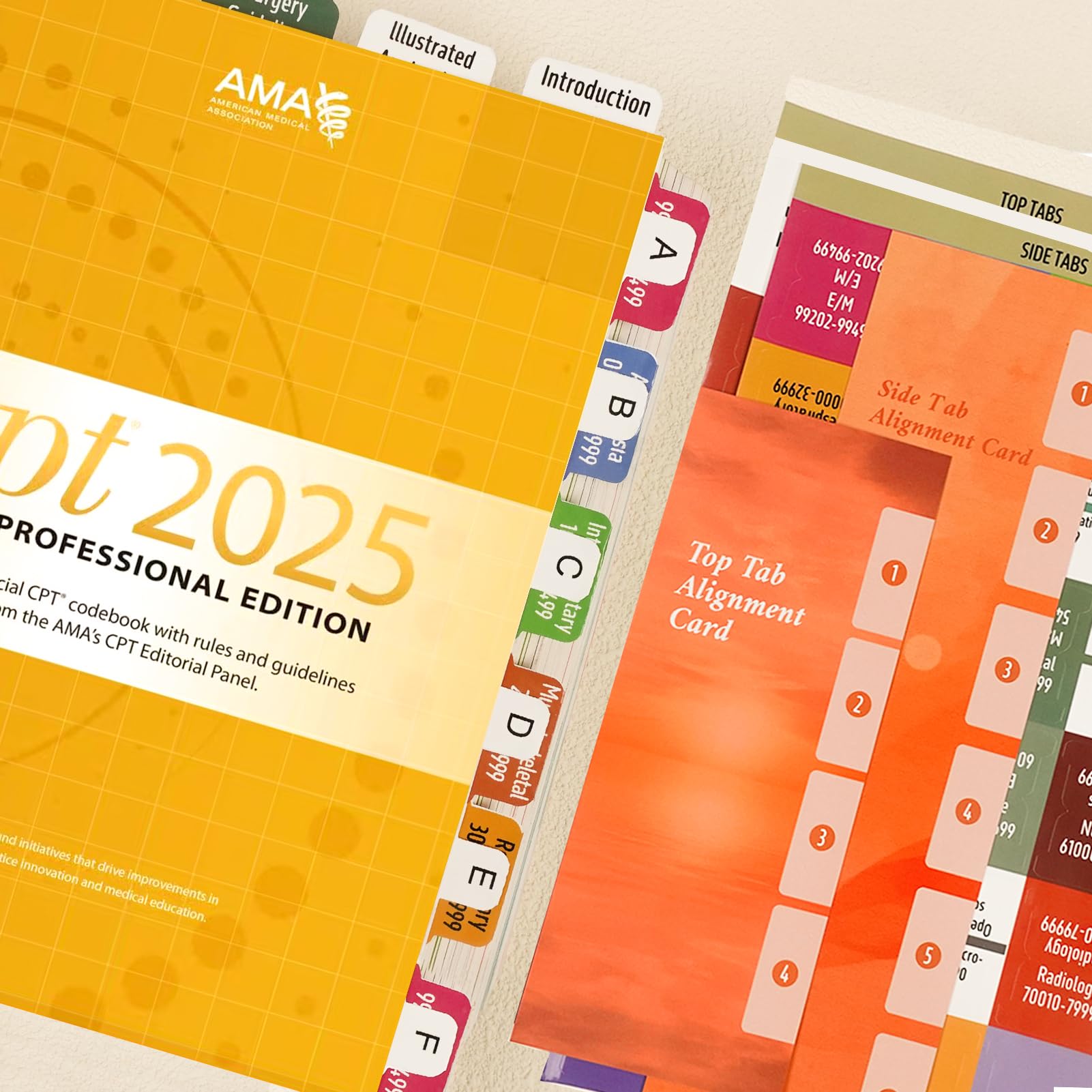 Index Tabs for CPT 2025 Professional Edition AMA Version Laminated Durable