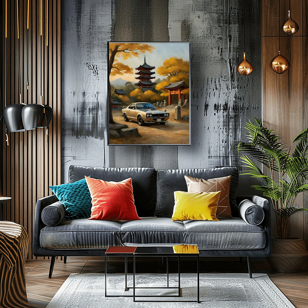 1971 Hakosuka GT-R Legend - Temple Edition | Poster Canvas