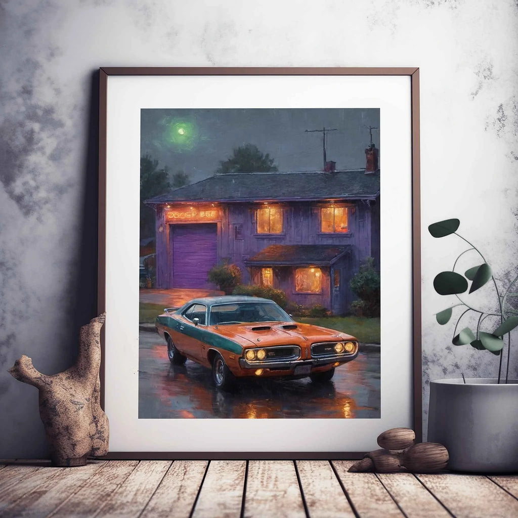 1971 Super Bee Spirit - Night Edition | Poster Canvas