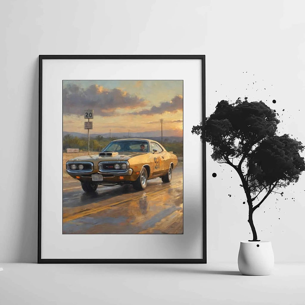 1971 Super Bee Spirit - Race Track Edition | Poster Canvas