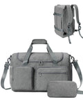 sportsnew Travel Duffel Bag 27L Gym Shoe Compartment Grey Medium Size