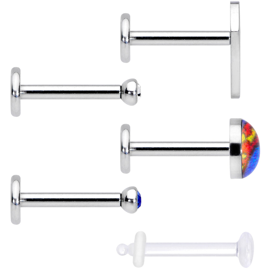 16G 5/16 Officially Licensed Marvel Superman Labret Set of 5