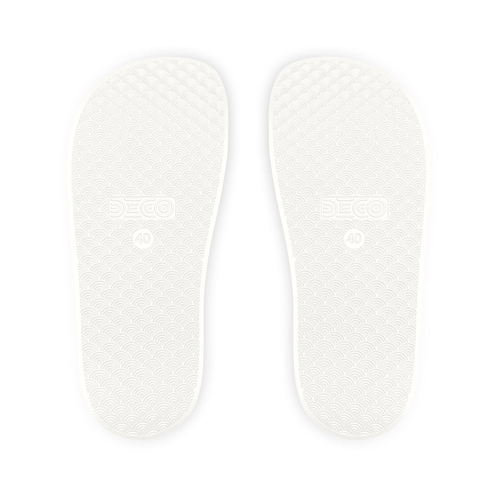 Mob Crew Men’s Crew Logo Slide Sandals Removable-Strap Pool & Casual Slides