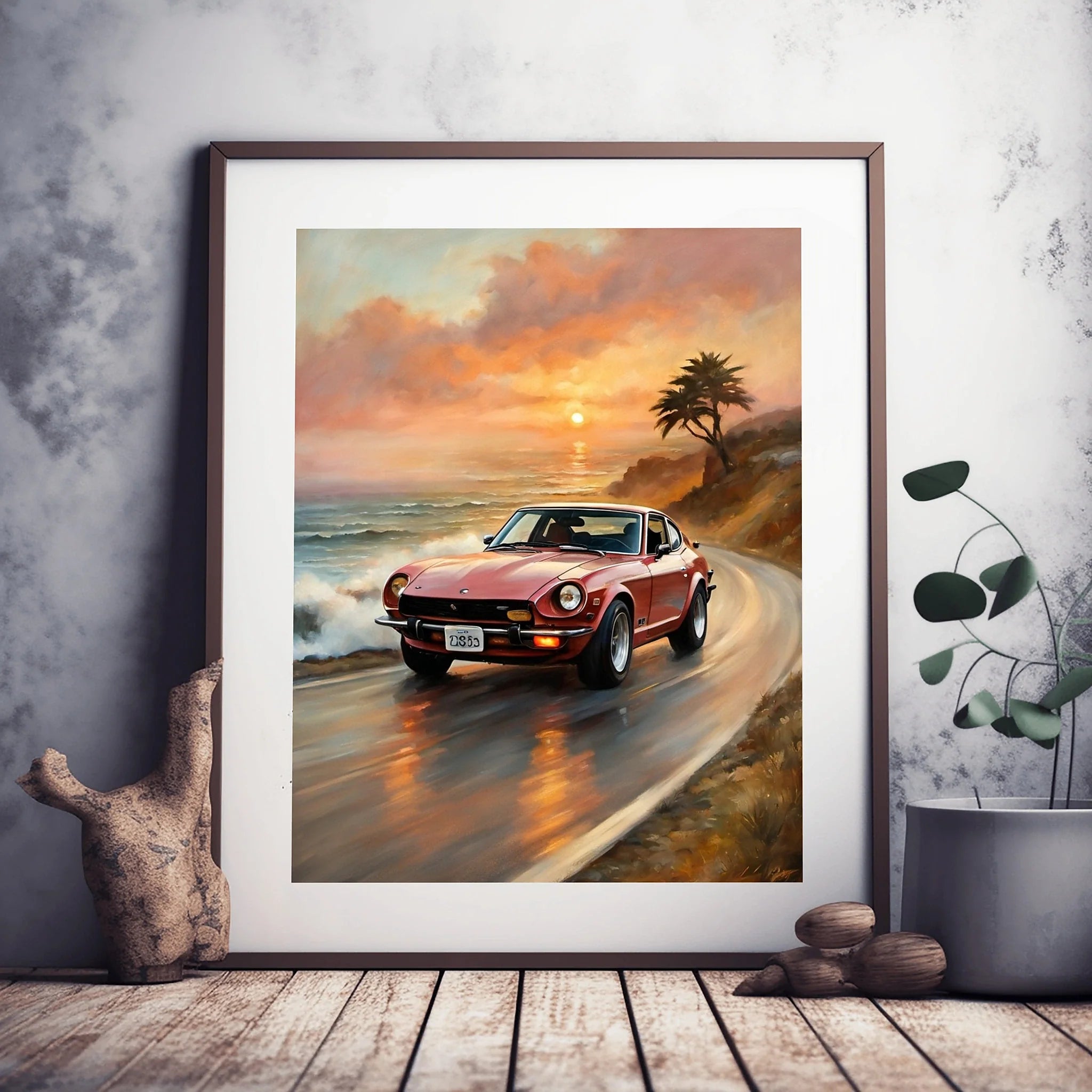 1972 Japanese Sports Icon - Coastal Edition | Poster Canvas