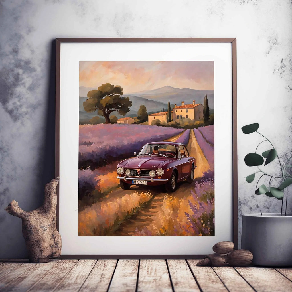 1972 Lancia Rally Warrior - Lavender Edition | Poster Canvas