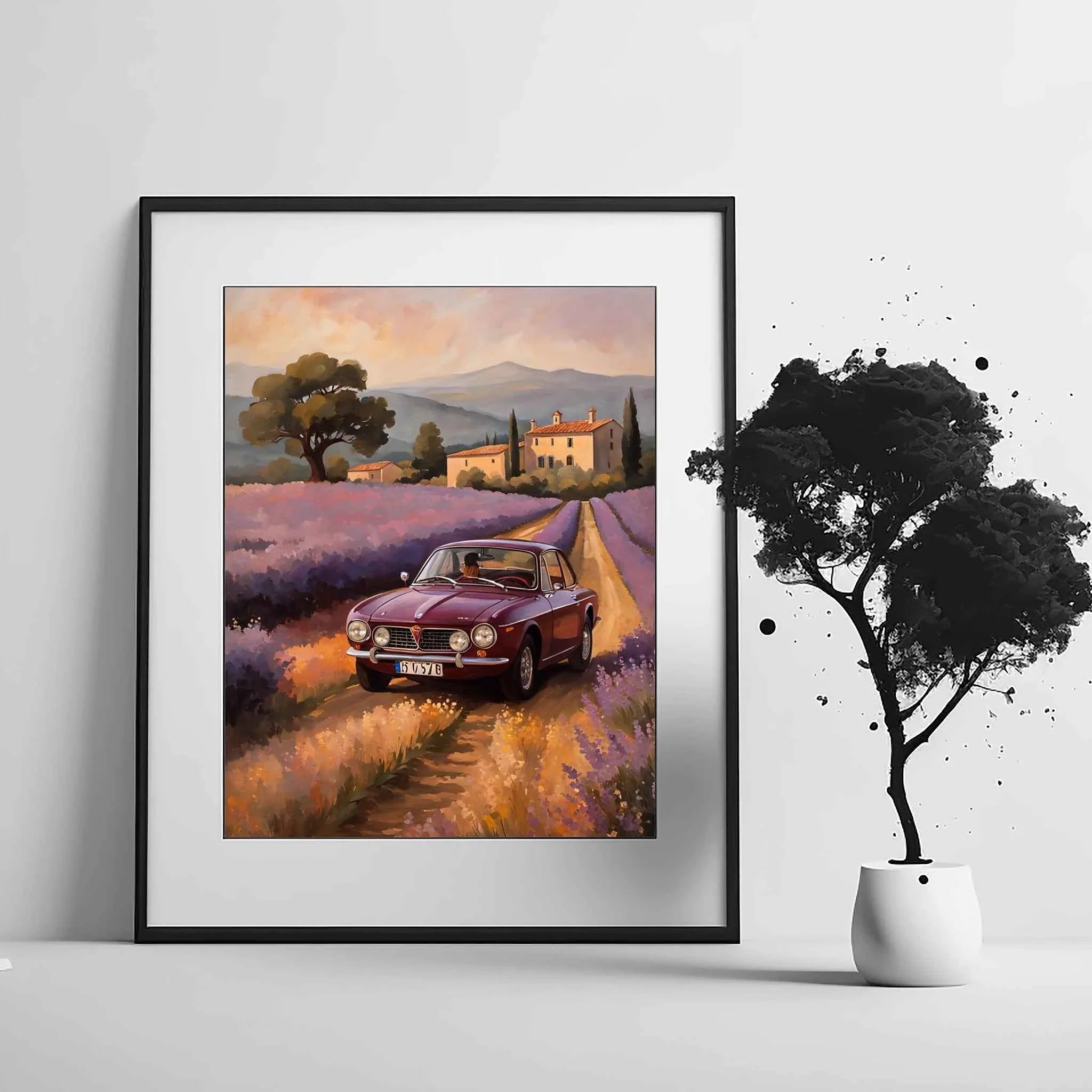 1972 Lancia Rally Warrior - Lavender Edition | Poster Canvas
