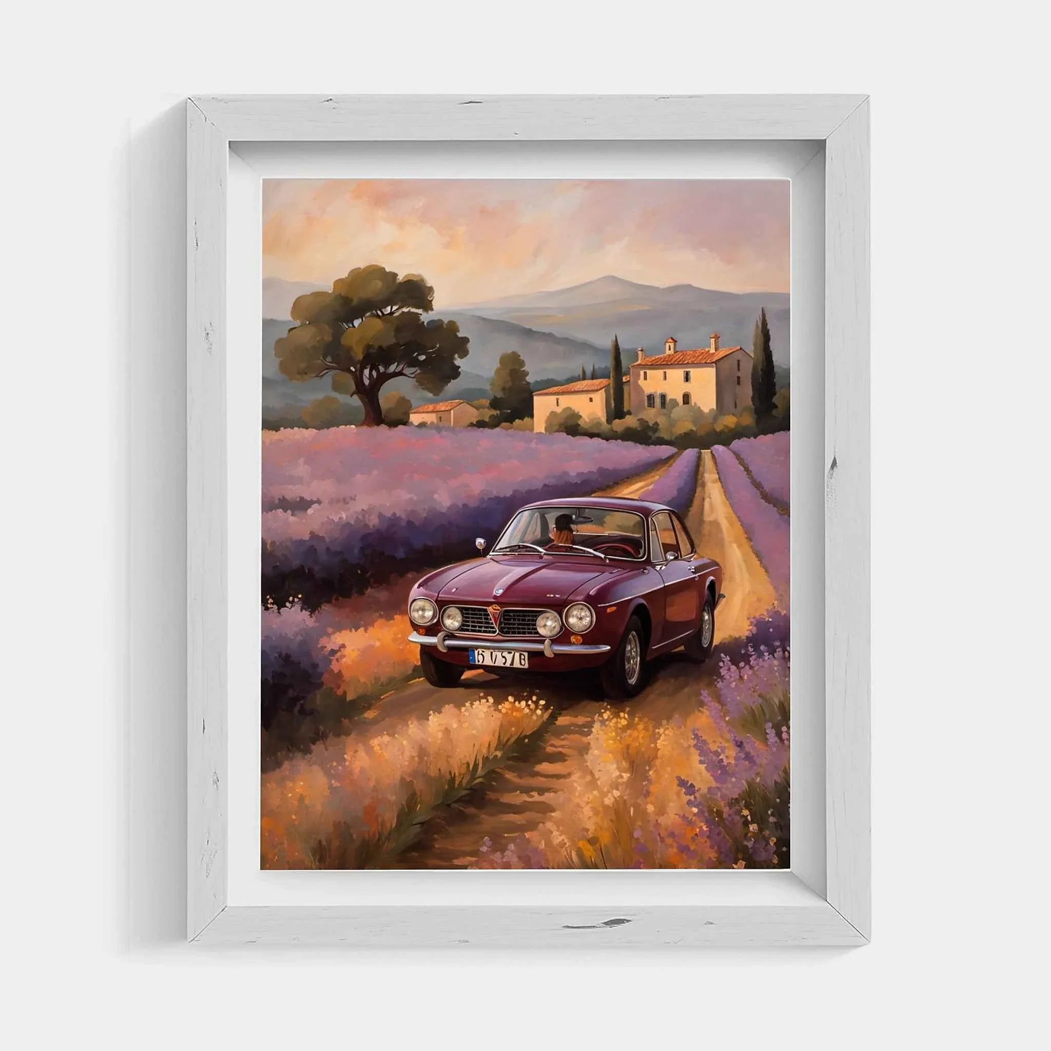1972 Lancia Rally Warrior - Lavender Edition | Poster Canvas