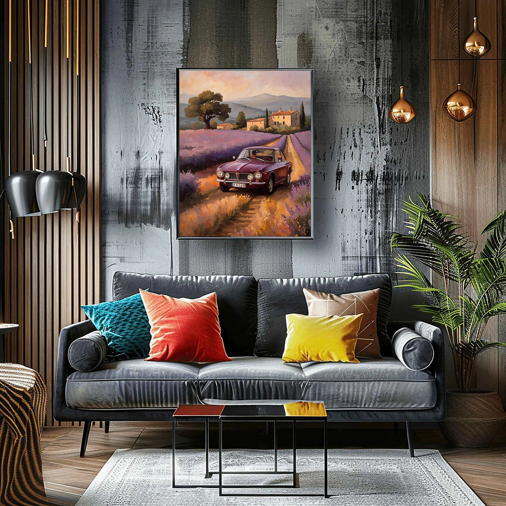 1972 Lancia Rally Warrior - Lavender Edition | Poster Canvas