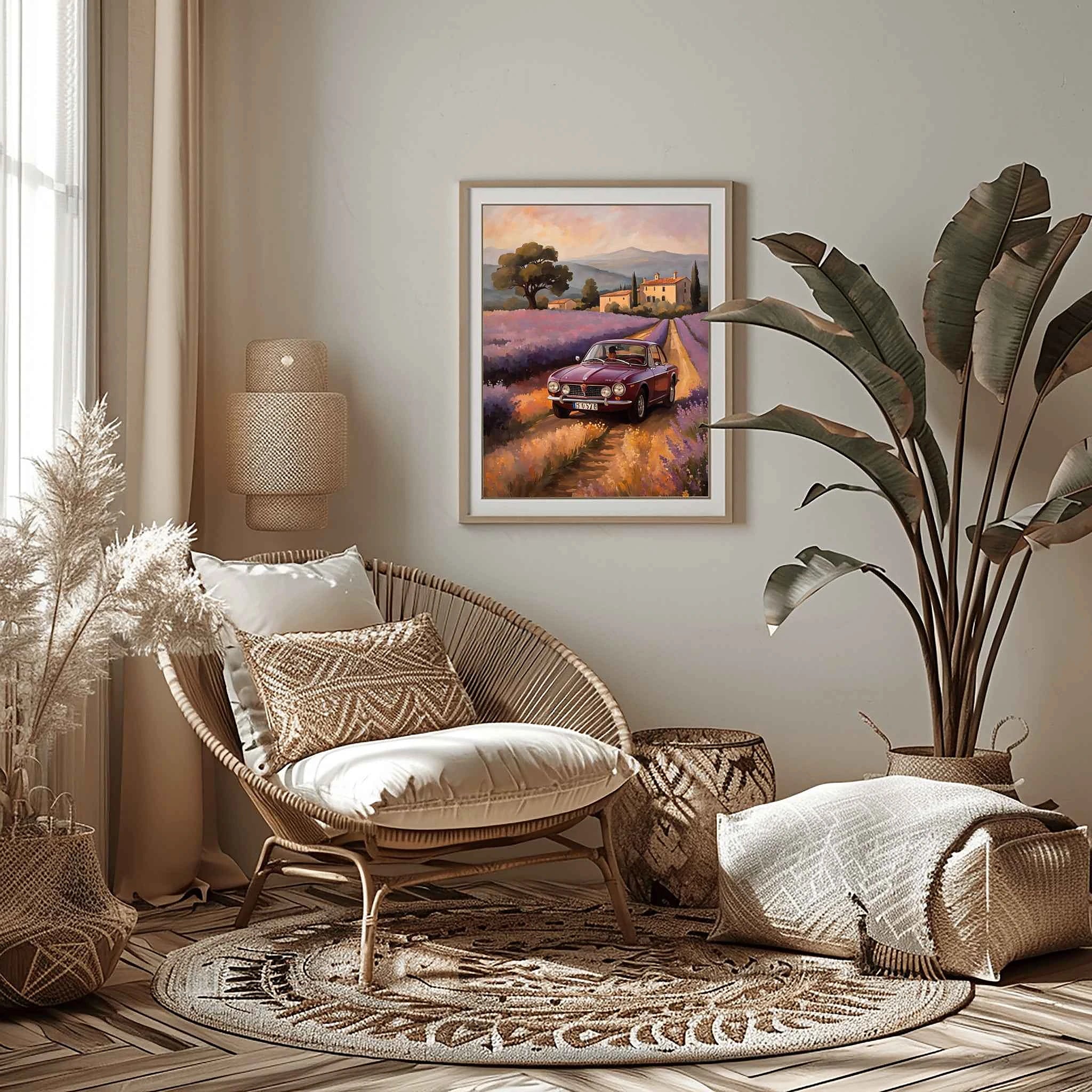 1972 Lancia Rally Warrior - Lavender Edition | Poster Canvas