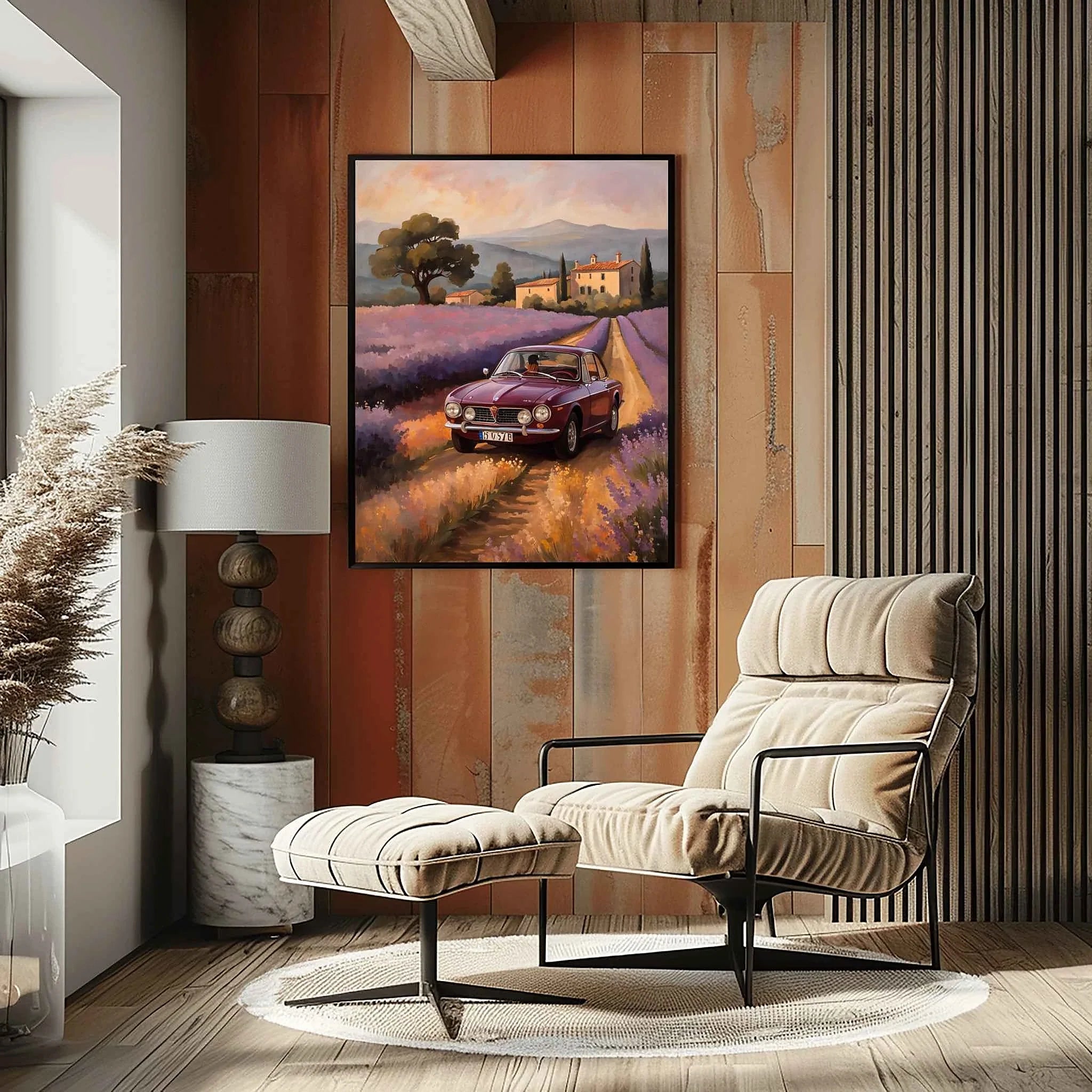 1972 Lancia Rally Warrior - Lavender Edition | Poster Canvas