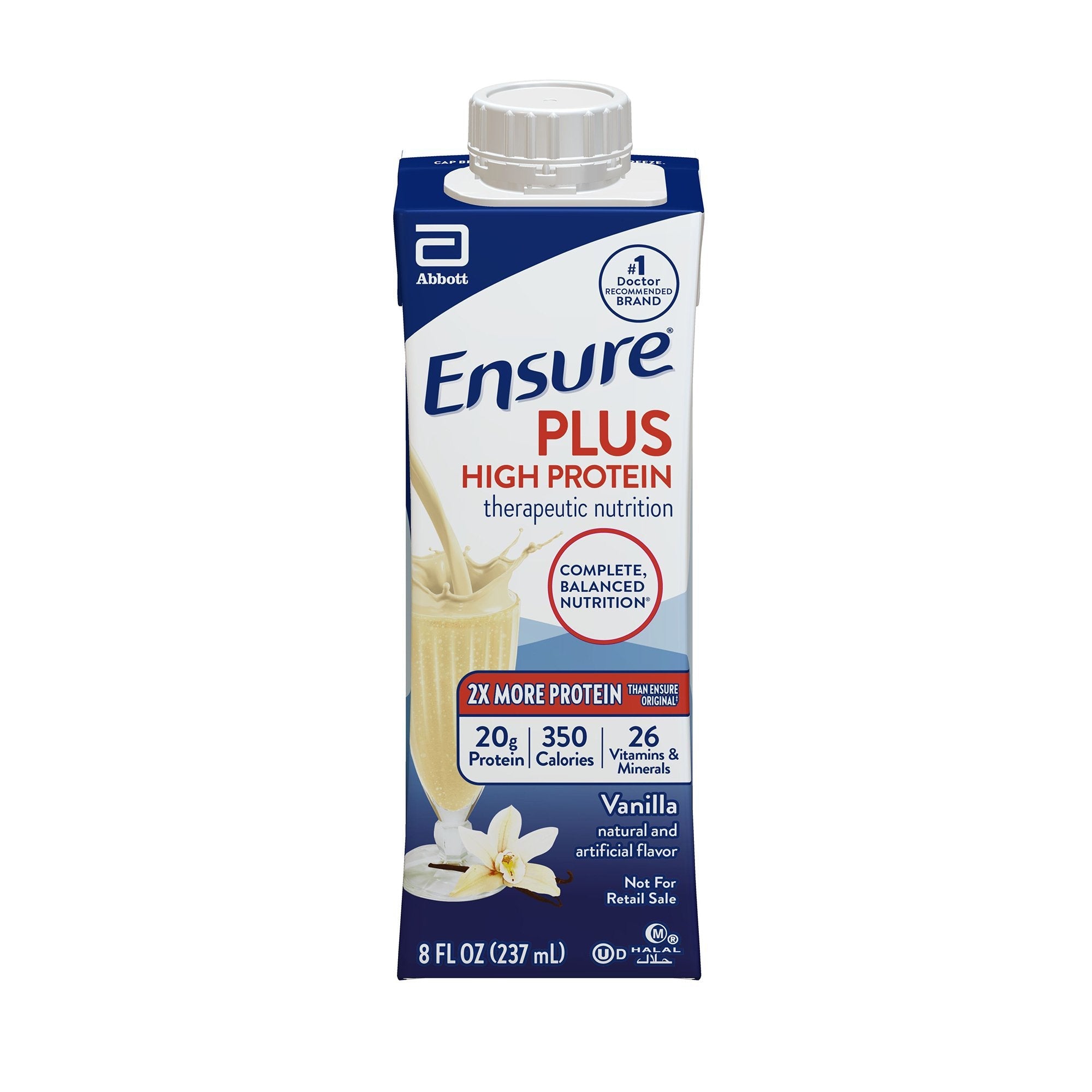 Abbott Nutrition Oral Supplement Ensure Plus High Protein Vanilla Flavor Ready To Use 8 Oz. Re