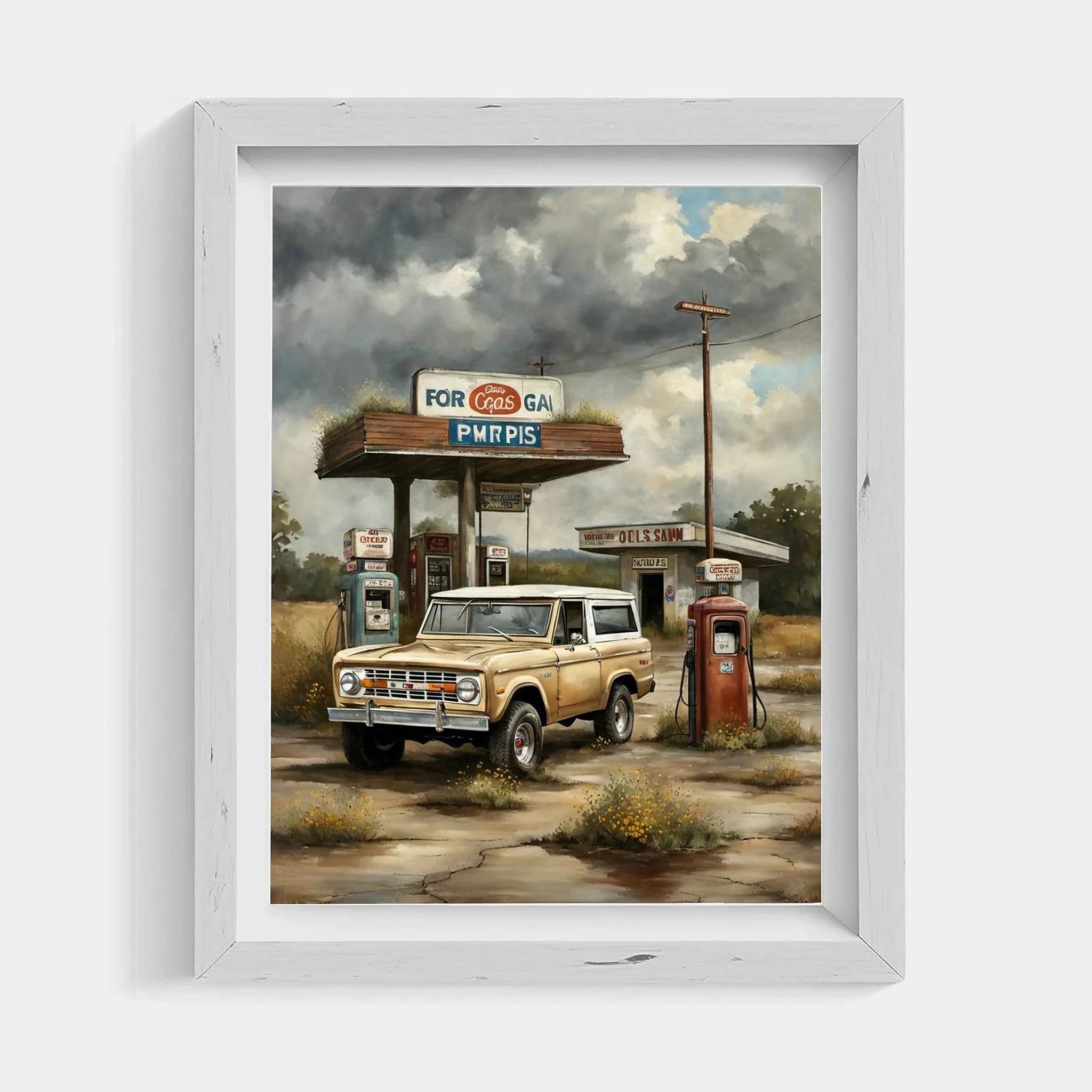 1973 FirstGen Bronco Spirit - Gas Station Edition | Poster Canvas