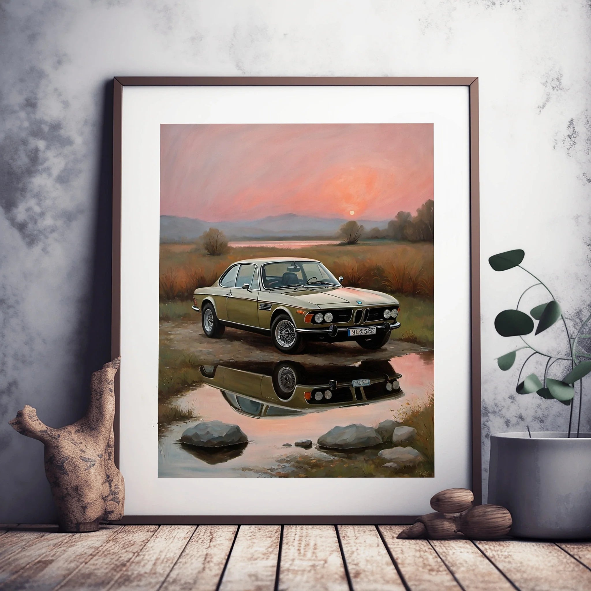 1973 Batmobile CSL Racer - Lake Edition | Poster Canvas