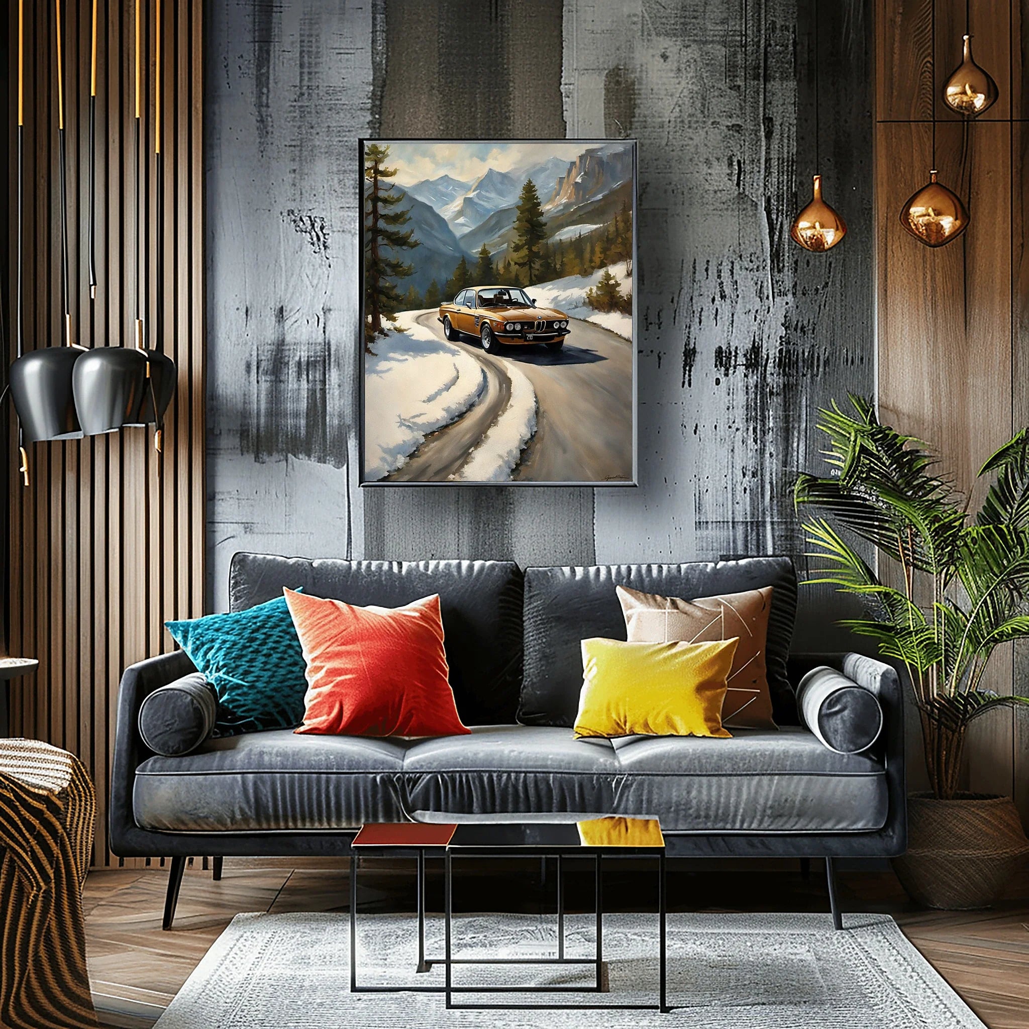1973 Batmobile CSL Racer - Winter Edition | Poster Canvas