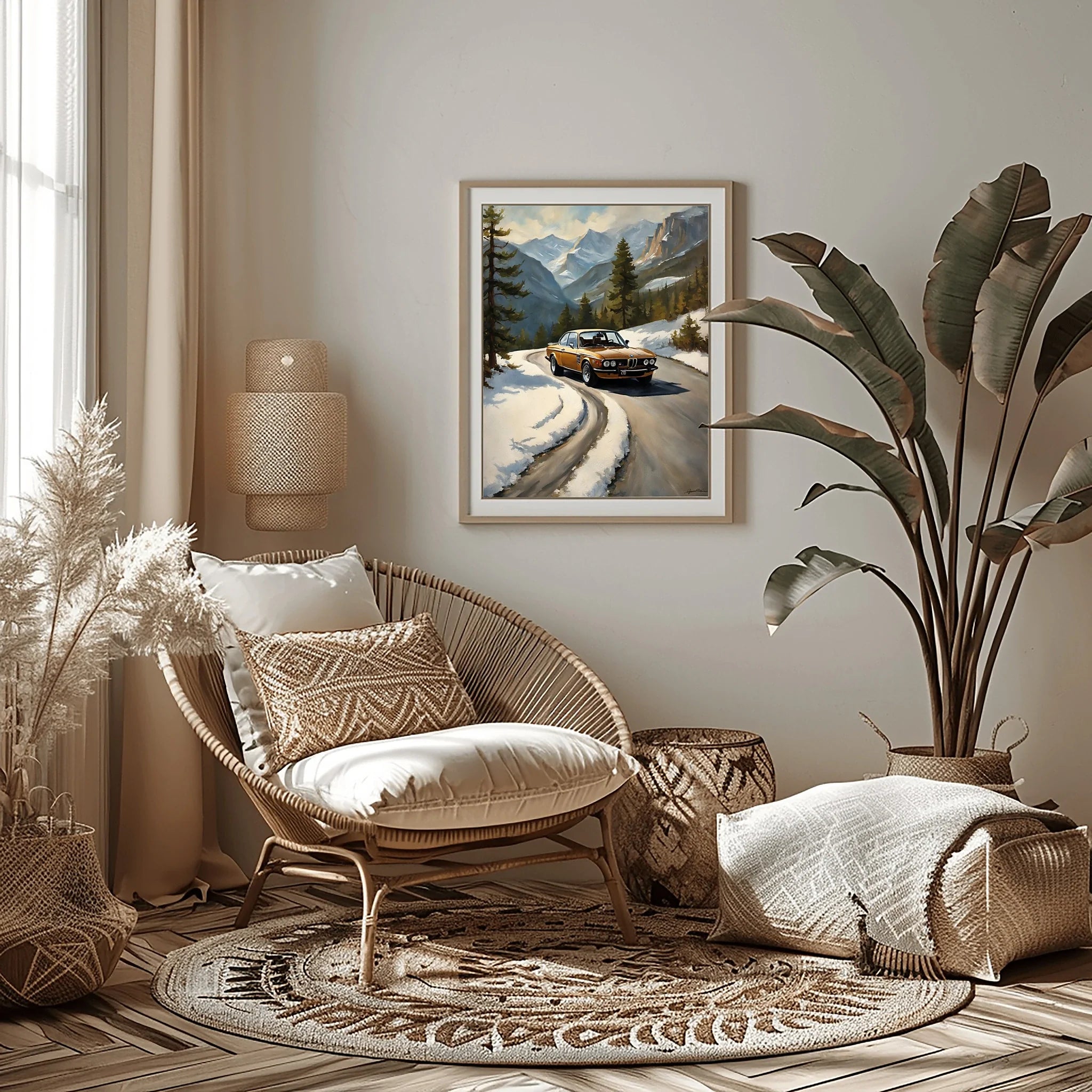 1973 Batmobile CSL Racer - Winter Edition | Poster Canvas