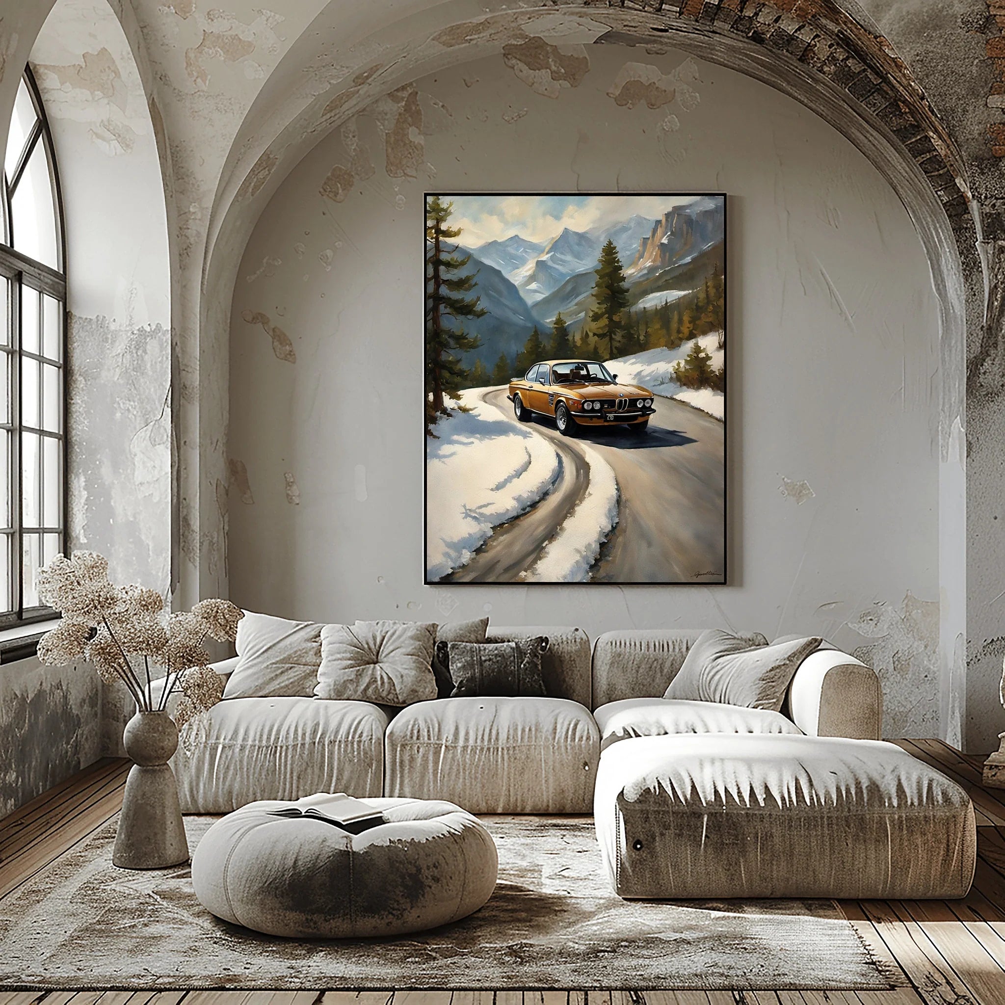 1973 Batmobile CSL Racer - Winter Edition | Poster Canvas