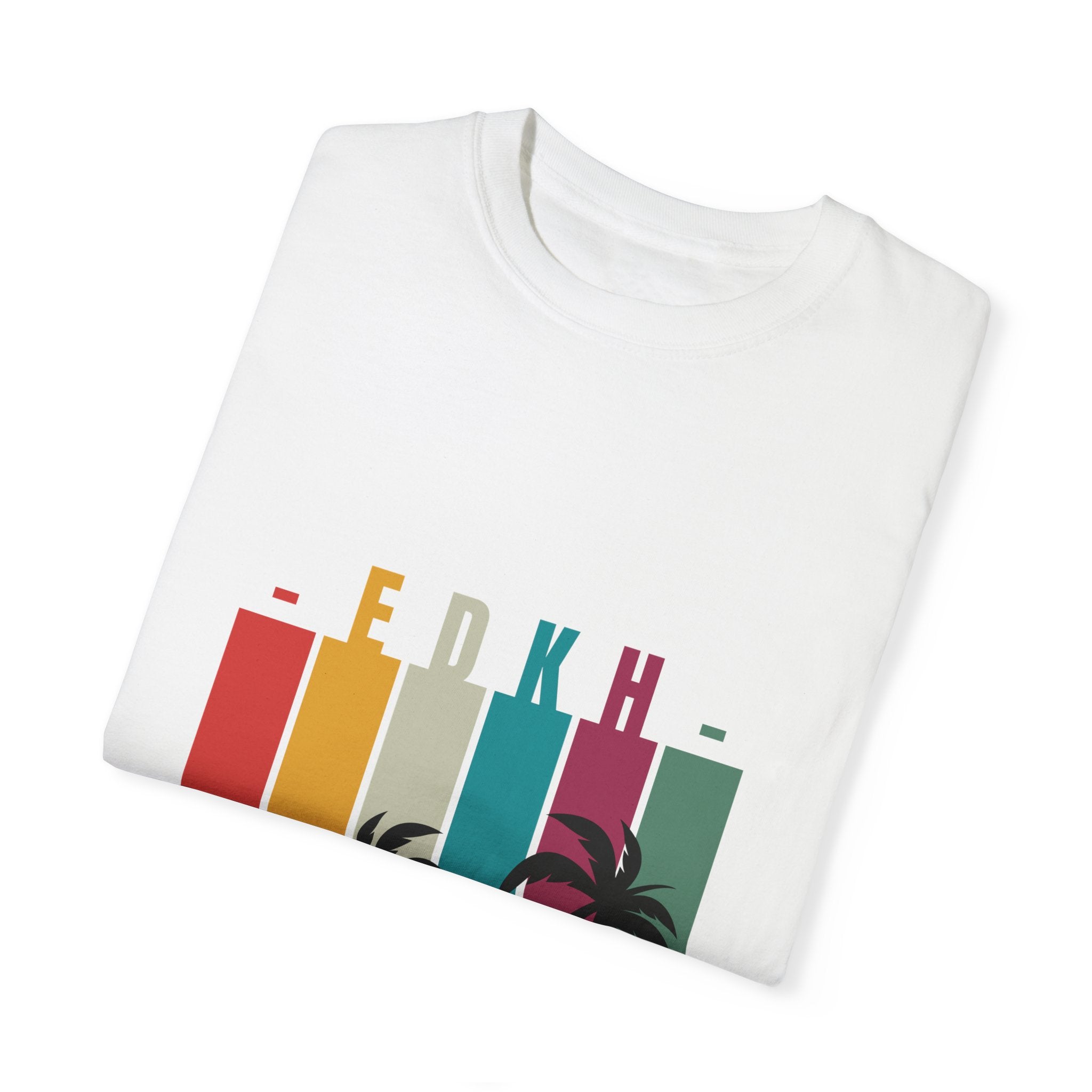EDKH Unisex Garment-Dyed T-Shirt | Retro Summer Style