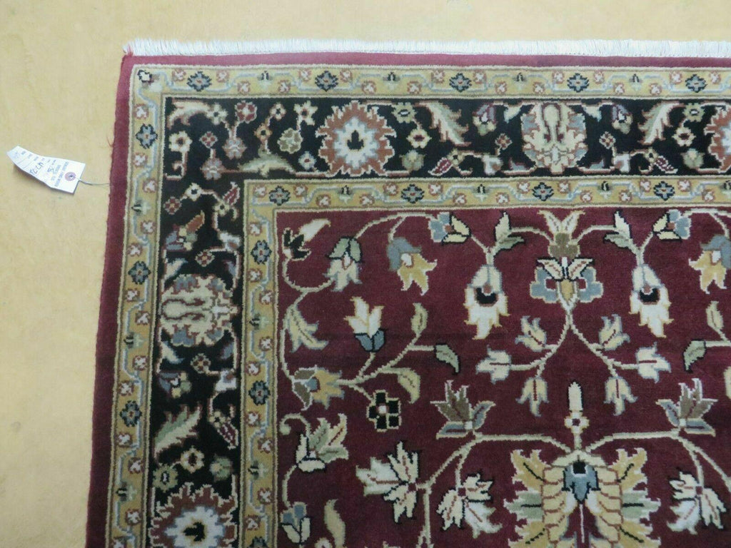 4' X 6' Handmade Finely Knotted Indian Agra Pattern Wool Rug Nice