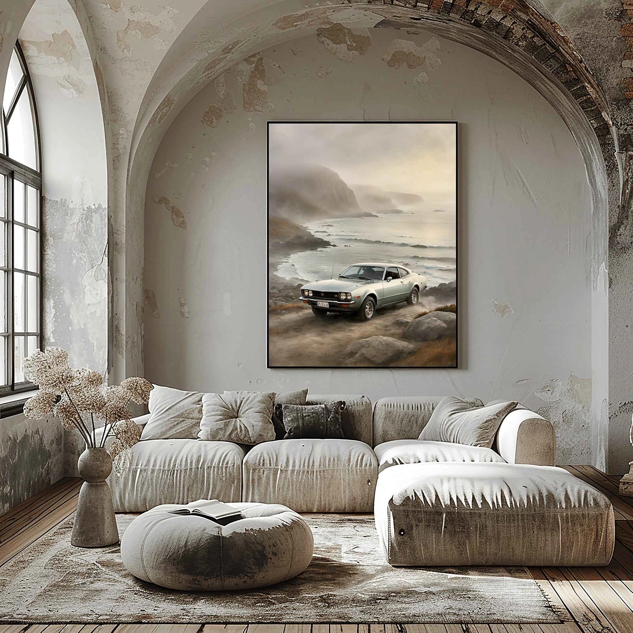 1974 Japanese GT Pioneer - Coastal Edition | Poster Canvas