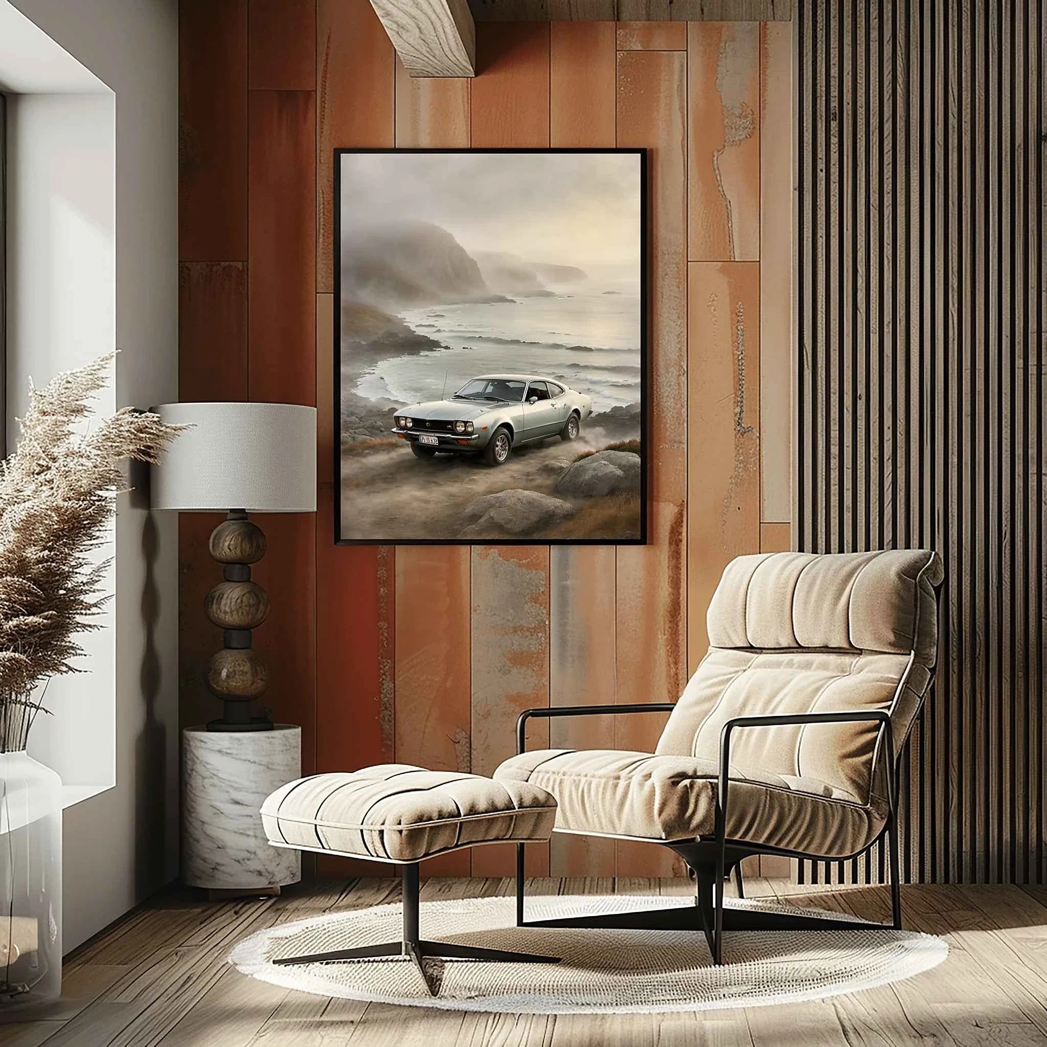 1974 Japanese GT Pioneer - Coastal Edition | Poster Canvas