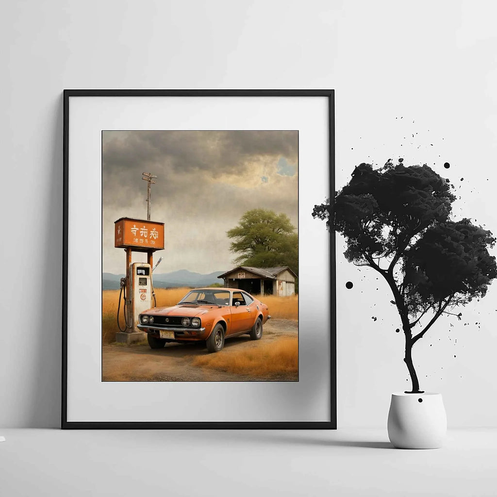 1974 Japanese GT Pioneer - Gas Station Edition | Poster Canvas