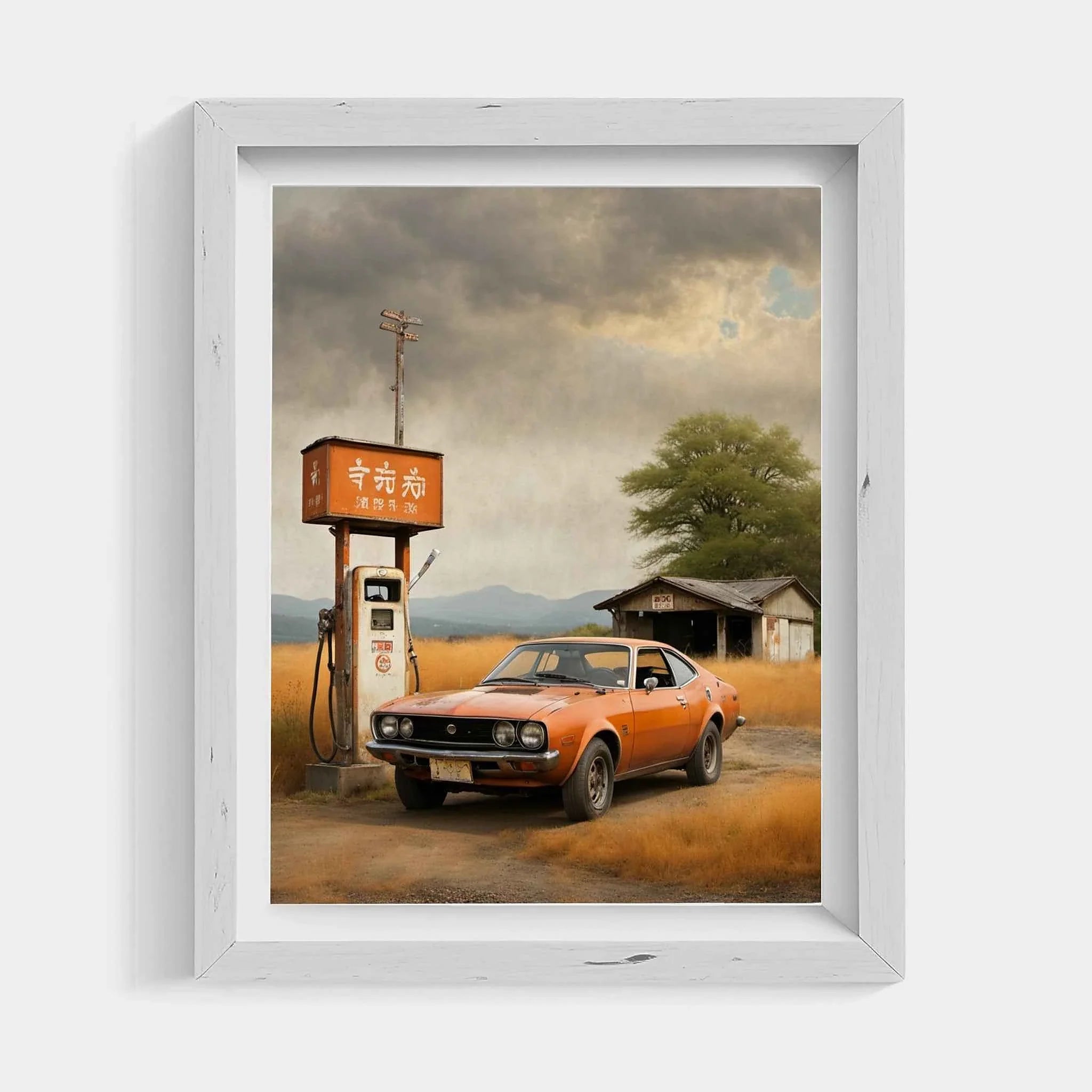 1974 Japanese GT Pioneer - Gas Station Edition | Poster Canvas