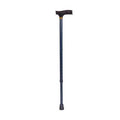 Adjustable Aluminum Walking Cane with Derby Handle Blue Ice