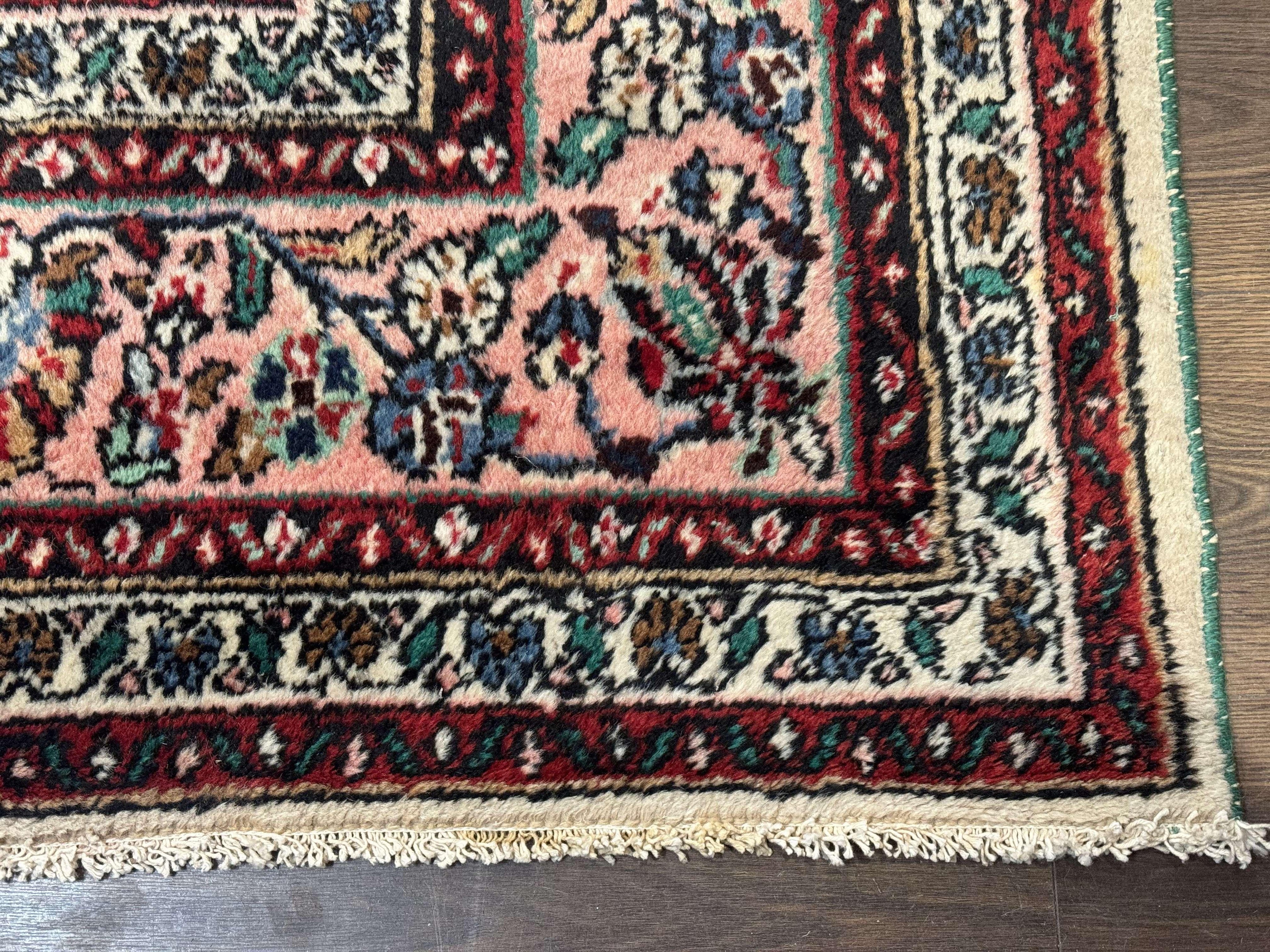 Palace Size Persian Rug 10 x 21 ft, Antique Hamadan Bibikabad Carpet, Handmade Antique Wool Oversized Rug, Ivory, Semi Open Field