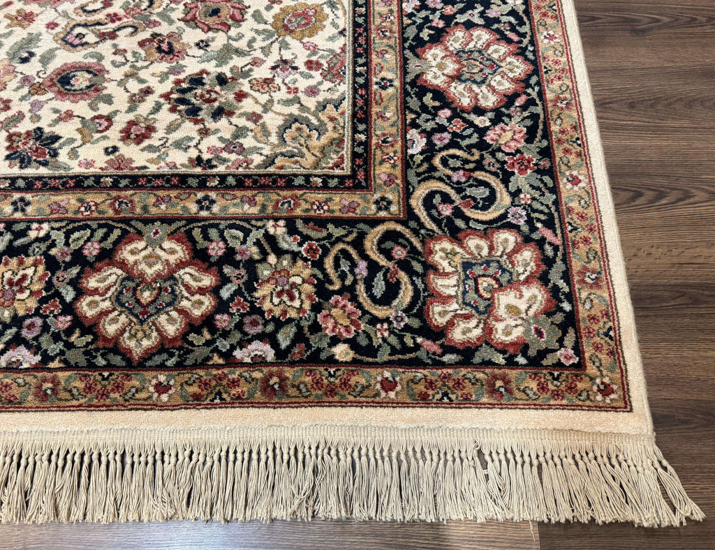 Karastan Rug 8.8 x 10.6 Ivory Indo Kirman #700/706, Wool Original Series