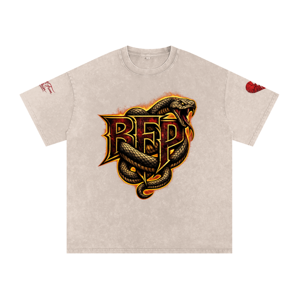 FLAME BFP Snow Washed Oversized Cotton T-Shirt