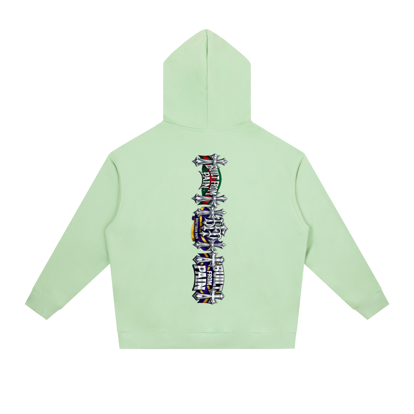 2 GUNS CHROME Essential Heavyweight Drop-Shoulder Hoodie