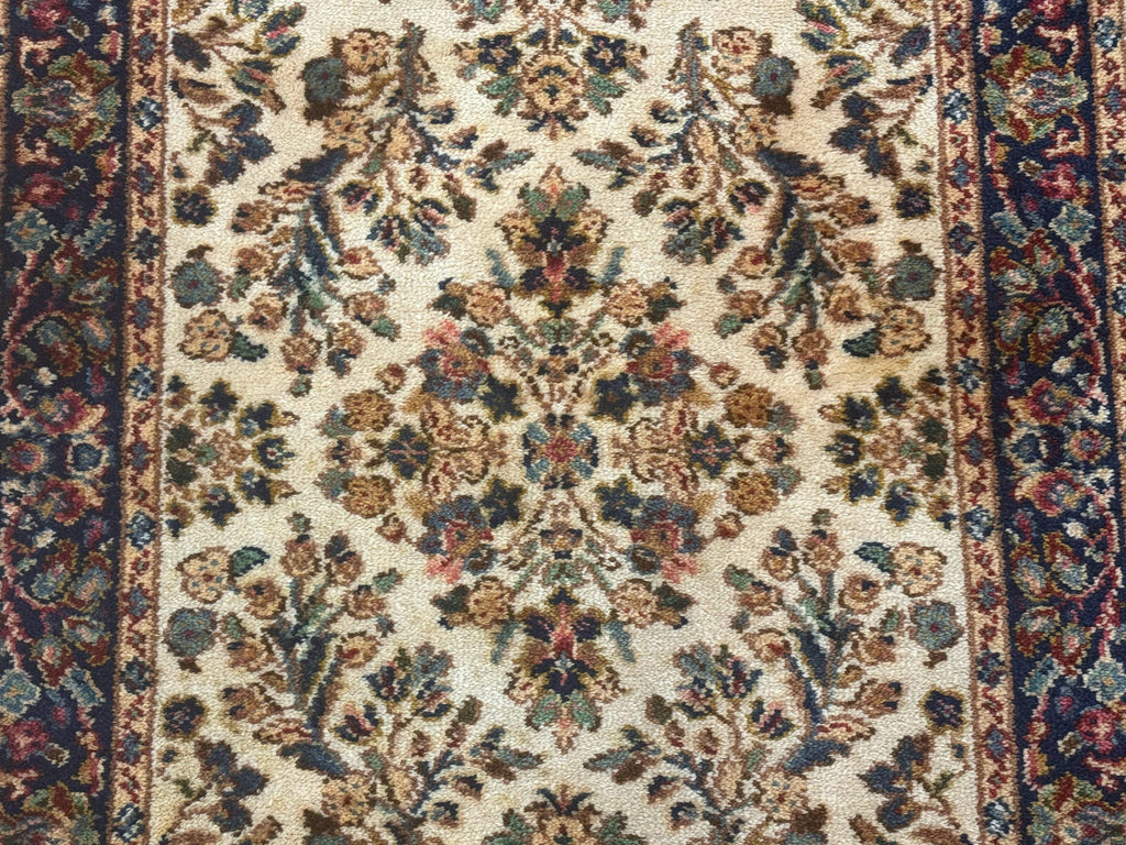 Karastan Rug 2x4, Ivory Sarouk #760, Vintage Wool Small Karastan Carpet, Original 700 Series, Discontinued