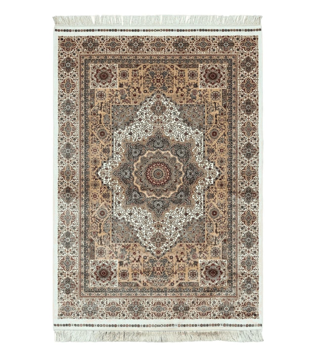 Turkish Memluk Silk Rug 4x6, Hereke Carpet, Bamboo Silk, New
