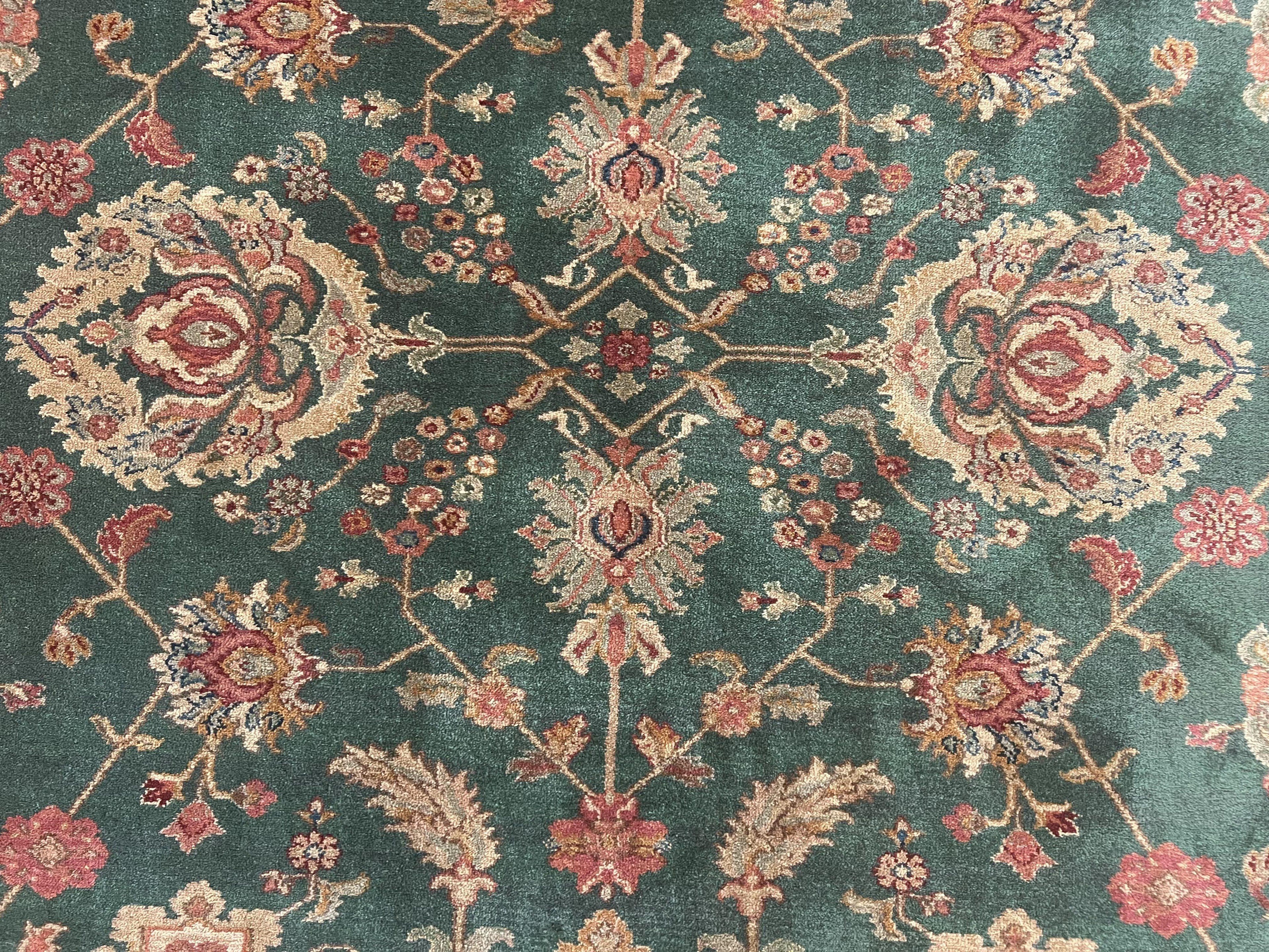 Karastan Rug 8.8 x 10 Samovar Teawash Agra #900-905, Vintage Wool Karastan Area Rug